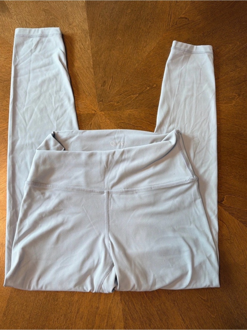 Quince Powder Blue High-Waist Seamless Leggings